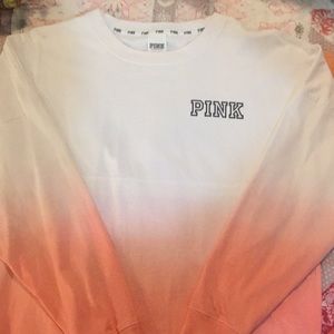 PINK ombré light weight sweatshirt